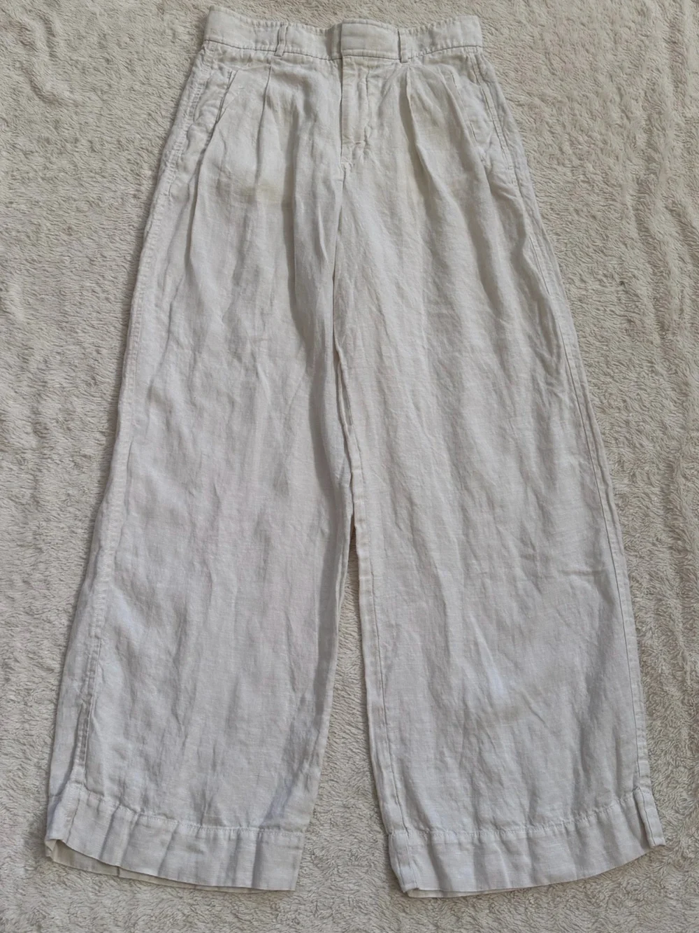 Everlane The Linen Way-High Drape Pant NWOT